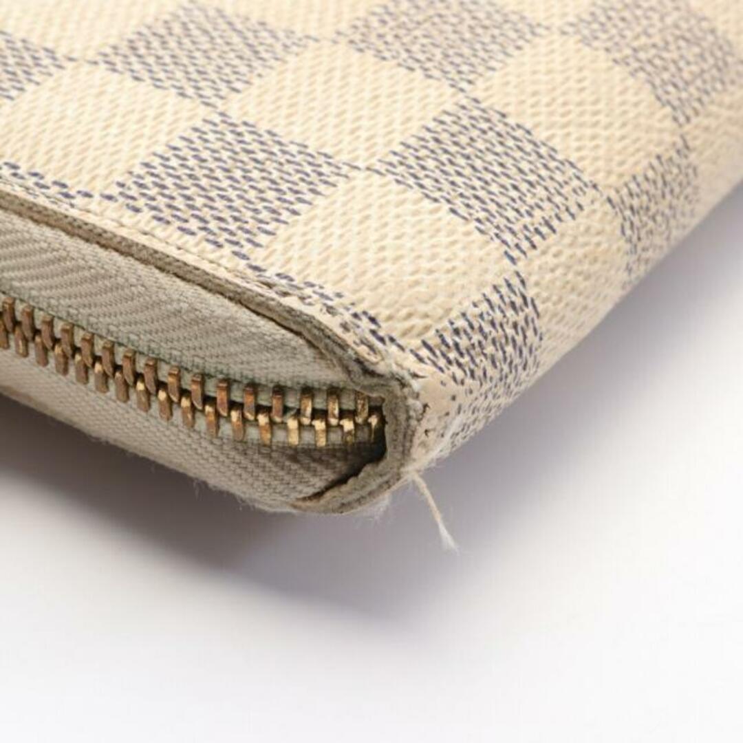 LOUIS VUITTON(ルイヴィトン)のジッピーウォレット ダミエアズール ラウンドファスナー長財布 PVC ホワイト レディースのファッション小物(財布)の商品写真