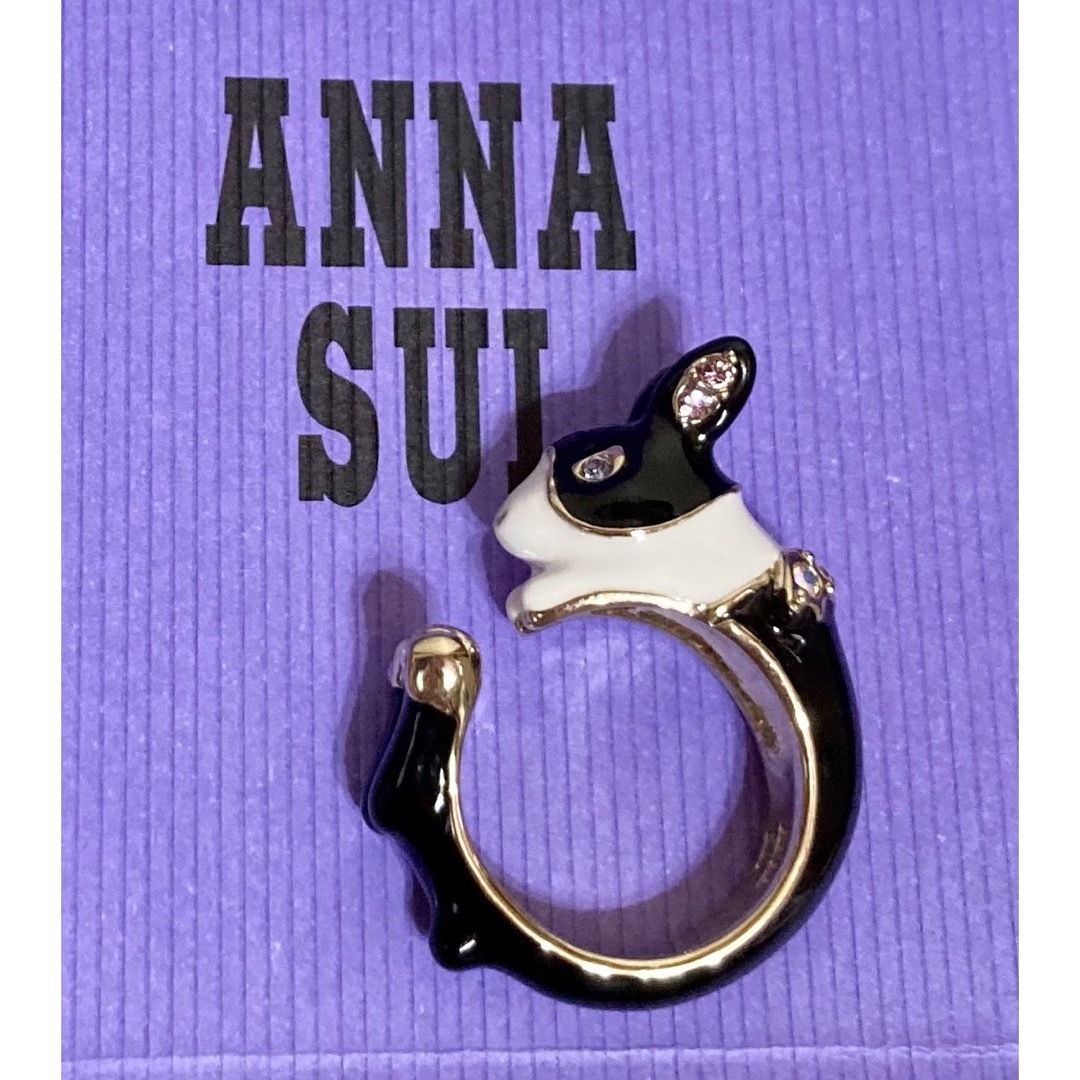 ANNA SUI リング　ウサギ　パンダカラー　天使　羽　未使用　アナスイ