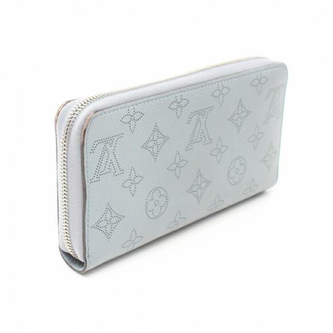 LOUIS VUITTON(ルイヴィトン)のマヒナ ジッピーウォレット ブルーホライゾン ラウンドファスナー長財布 レザー ブルーグレー レディースのファッション小物(財布)の商品写真