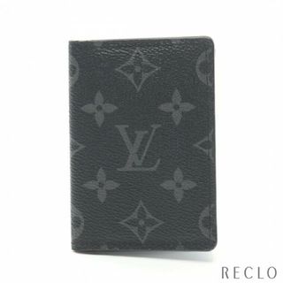 ルイヴィトン(LOUIS VUITTON)のオーガナイザー ドゥ ポッシュ モノグラムエクリプス カードケース PVC ブラック(名刺入れ/定期入れ)