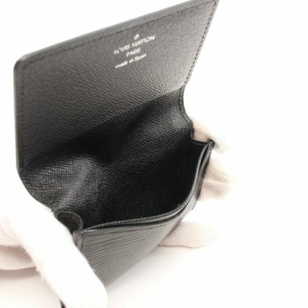 LOUIS VUITTON(ルイヴィトン)のアンヴェロップ カルト ドゥ ヴィジット エピ ノワール カードケース 名刺入れ レザー ブラック メンズのファッション小物(名刺入れ/定期入れ)の商品写真