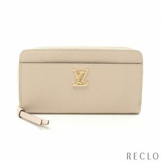 ルイヴィトン(LOUIS VUITTON)のジッピー ロックミー ラウンドファスナー長財布 レザー グレーベージュ(財布)