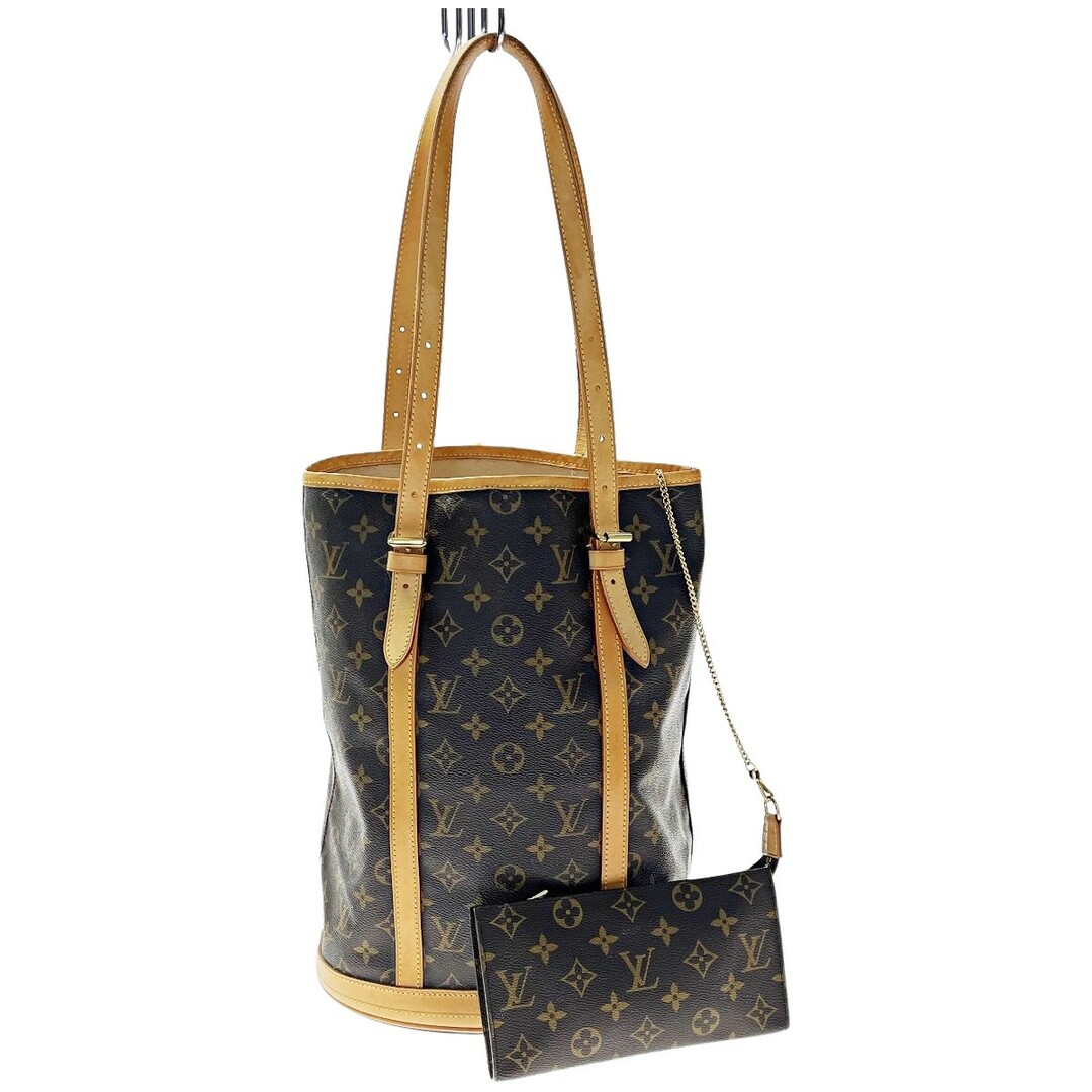 ☆☆LOUIS VUITTON ルイヴィトン バケット27 M42236 モノグラム トートバッグ ポーチ付き レディース ゴールド金具