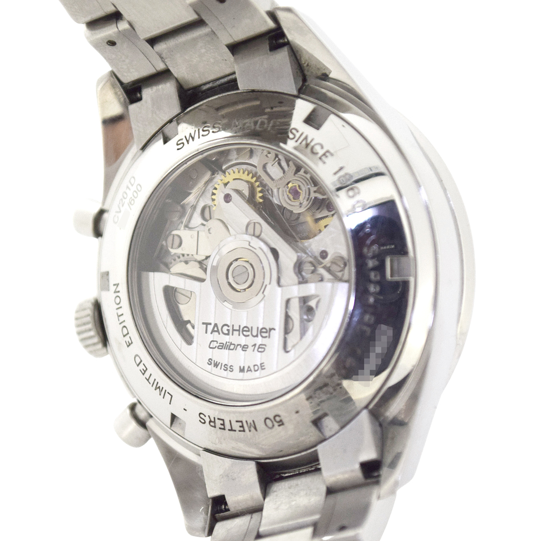 日本限定600本 TAG HEUER タグホイヤー  カレラ タキメーター クロノグラフ エレガンス  CV201D  メンズ 腕時計