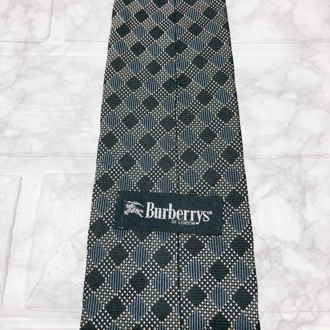 BURBERRY(バーバリー)のBUBERRYS バーバリーズ　ネクタイ　ホースロゴ　アーガイルチェック柄 メンズのファッション小物(ネクタイ)の商品写真