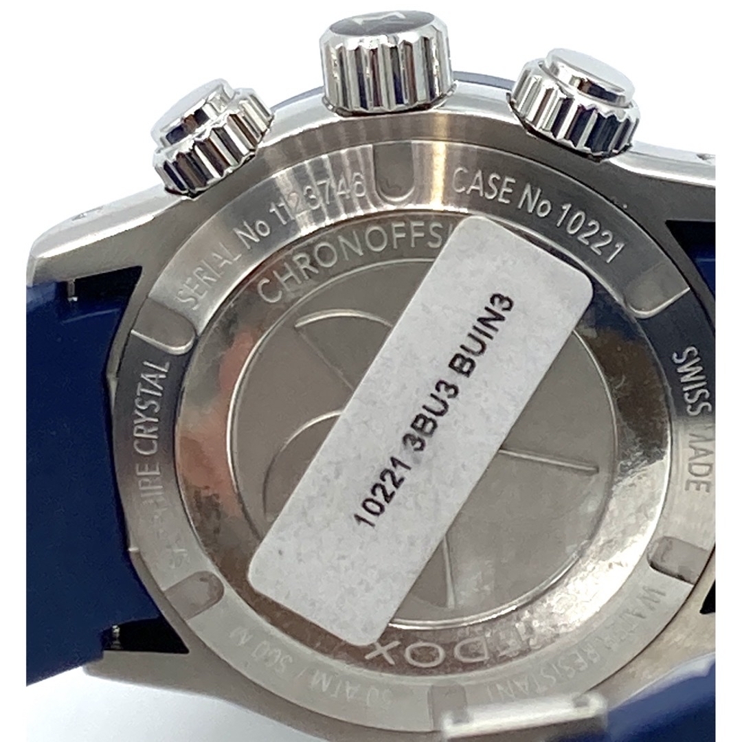 EDOX(エドックス)のEDOX クロノオフショア1 ネイビー クロノグラフ 10221 時計  メンズの時計(腕時計(アナログ))の商品写真