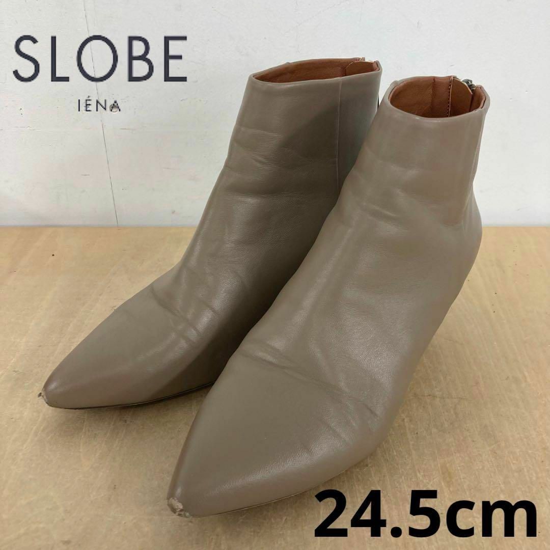 SLOBE IENA ポインテッドブーツ ショートブーツ-