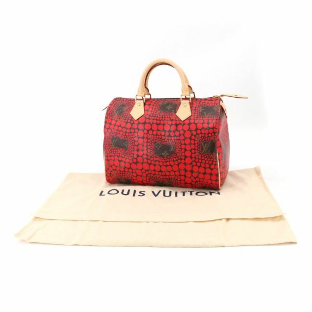 未使用 ルイ ヴィトン LOUIS VUITTON モノグラム タウン スピーディ30 ハンド バッグ クサマヤヨイ ルージュ M40693 VLP 90195377