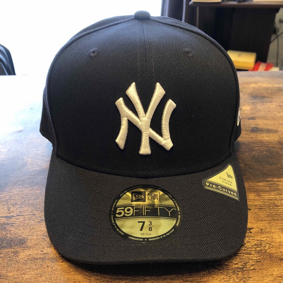 supreme newera yankees 7 3/8 黒 新品未使用