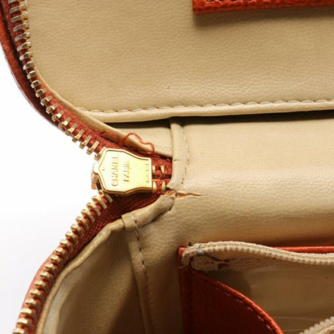 CHANEL(シャネル)のココマーク バニティバッグ キャビアスキン オレンジブラウン ゴールド金具 レディースのバッグ(ハンドバッグ)の商品写真