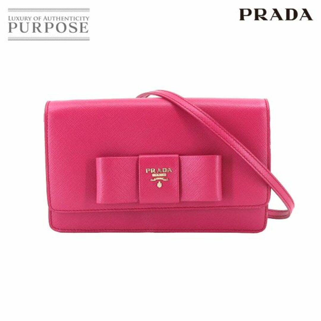 正規品 PRADA サフィアーノ ショルダー ウォレット