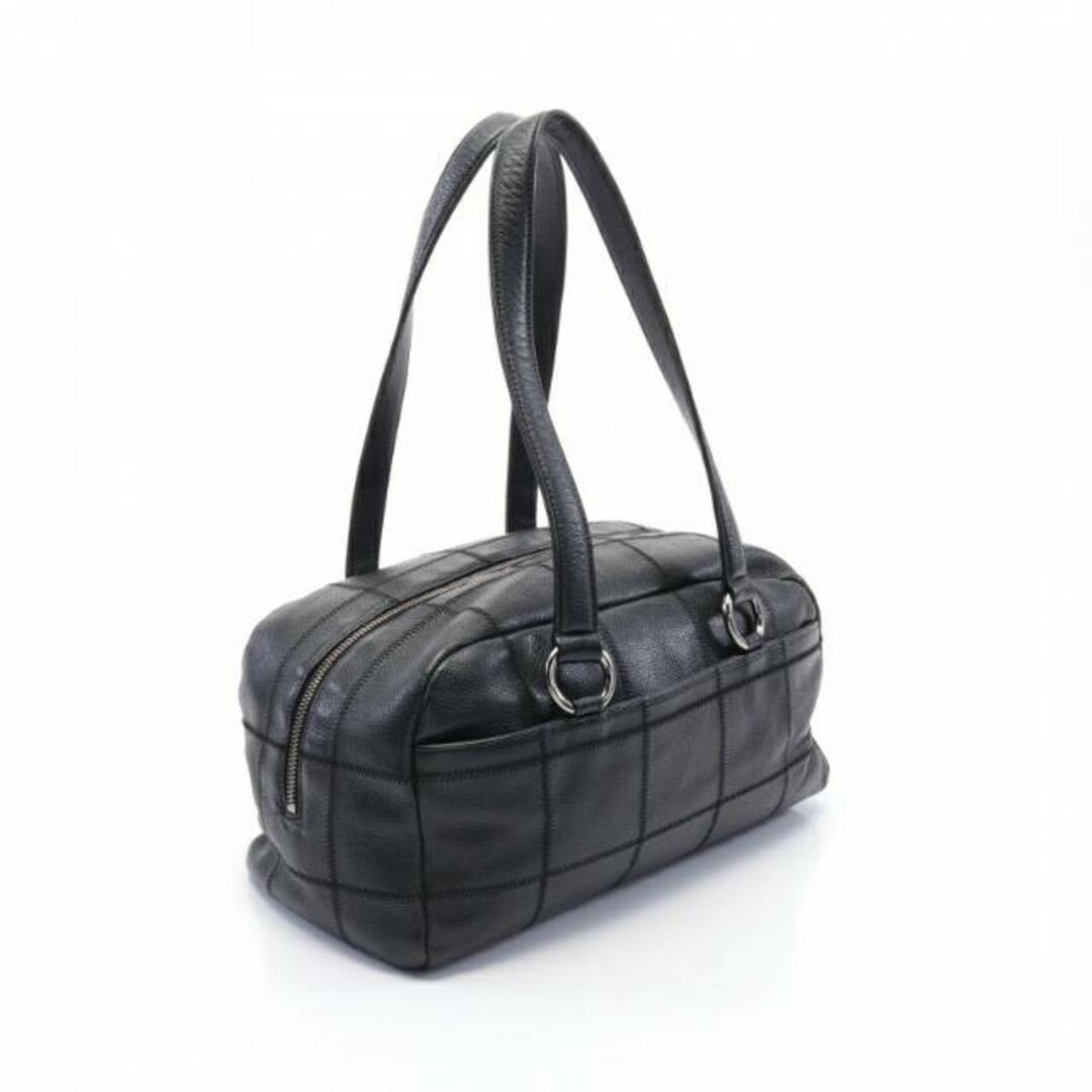 CHANEL - チョコバー ショルダーバッグ キャビアスキン ブラック