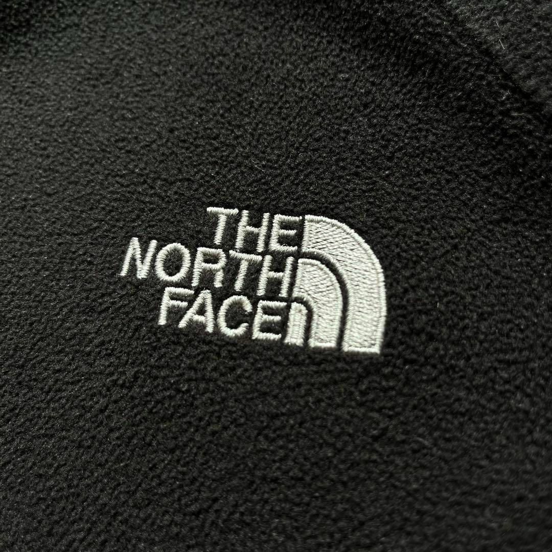 ノースフェイス　フリースジャケット　ワンポイントロゴ　ブラック　2XLサイズ 7