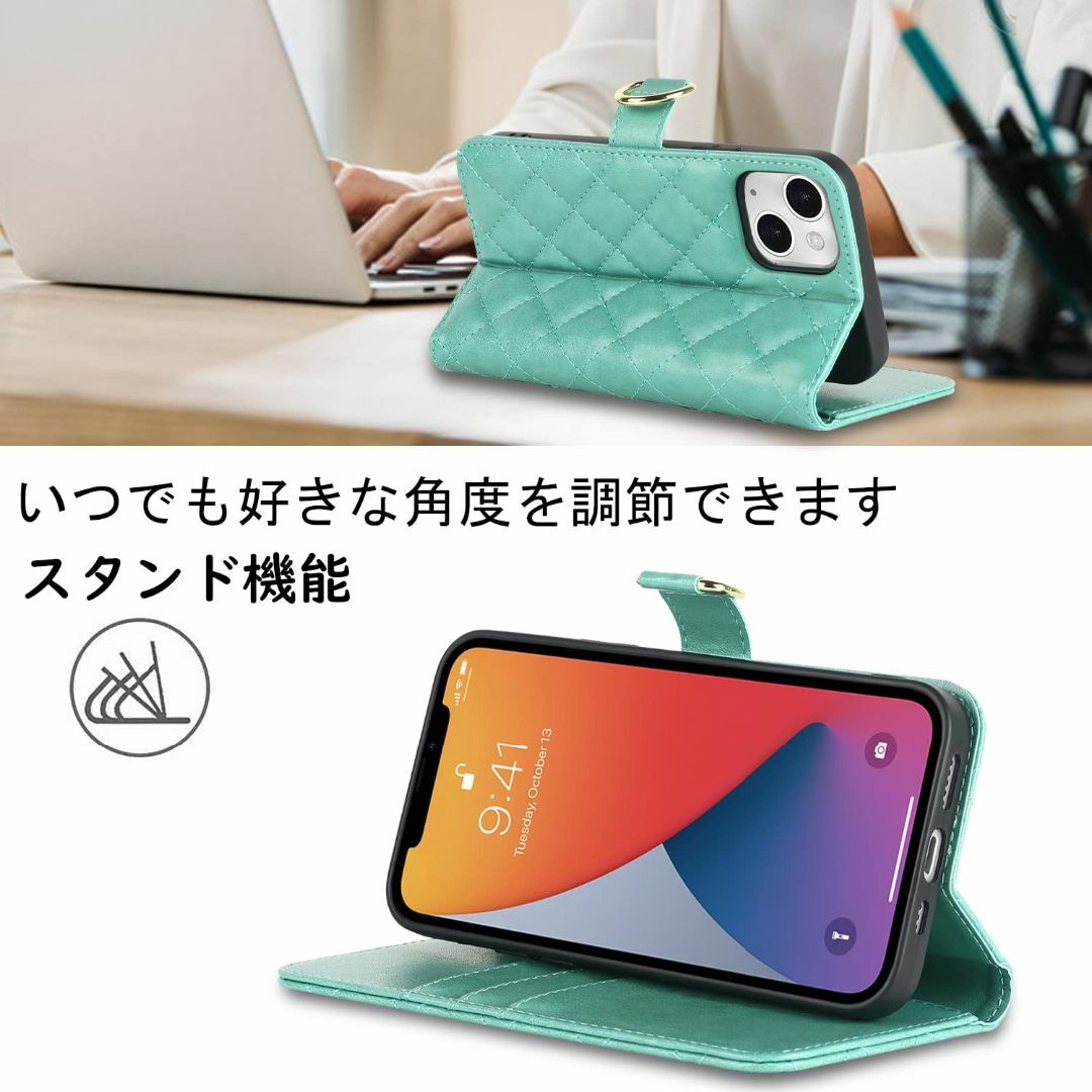 【色: ライトグリーン】Ｈａｖａｙａ スマホショルダー iPhone13ケース  スマホ/家電/カメラのスマホアクセサリー(その他)の商品写真