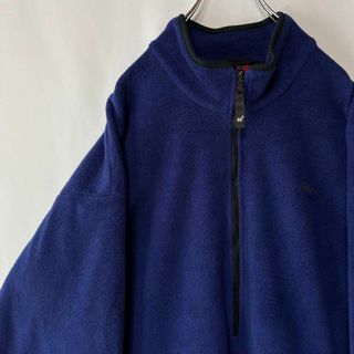 ヘリーハンセン(HELLY HANSEN)のヘリーハンセン　ハーフジップ　フリースジャケット　Lサイズ　ネイビー　古着(ブルゾン)