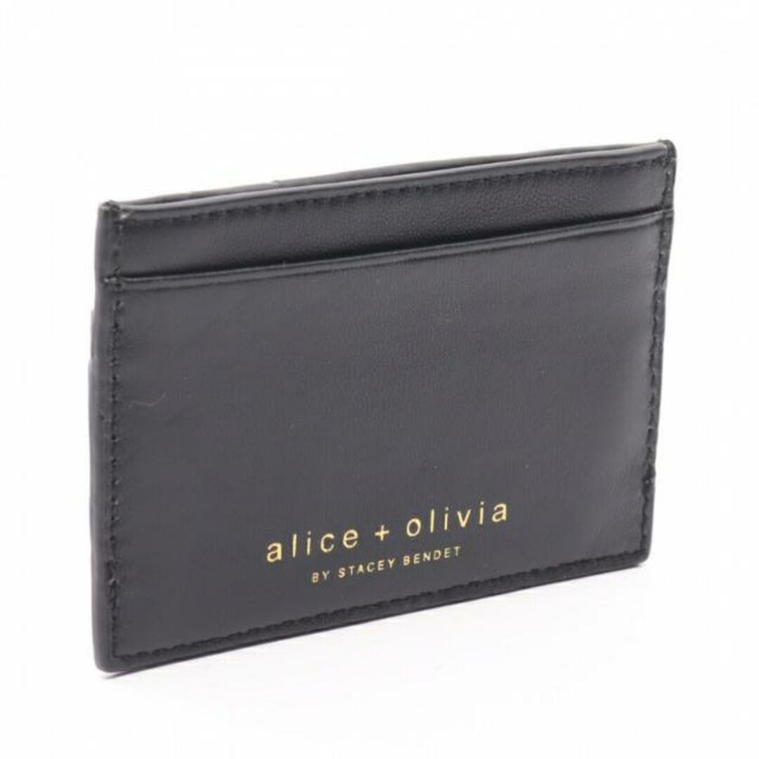 Alice+Olivia(アリスアンドオリビア)のSTACE FACE カードケース レザー ブラック ホワイト レッド レディースのファッション小物(名刺入れ/定期入れ)の商品写真