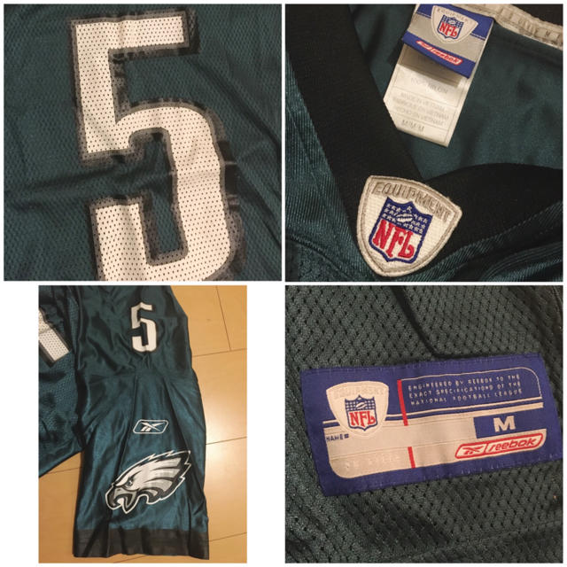 Reebok(リーボック)のNFL イーグルスEAGLES ゲームシャツ ユニフォーム リーボック メンズのトップス(Tシャツ/カットソー(半袖/袖なし))の商品写真