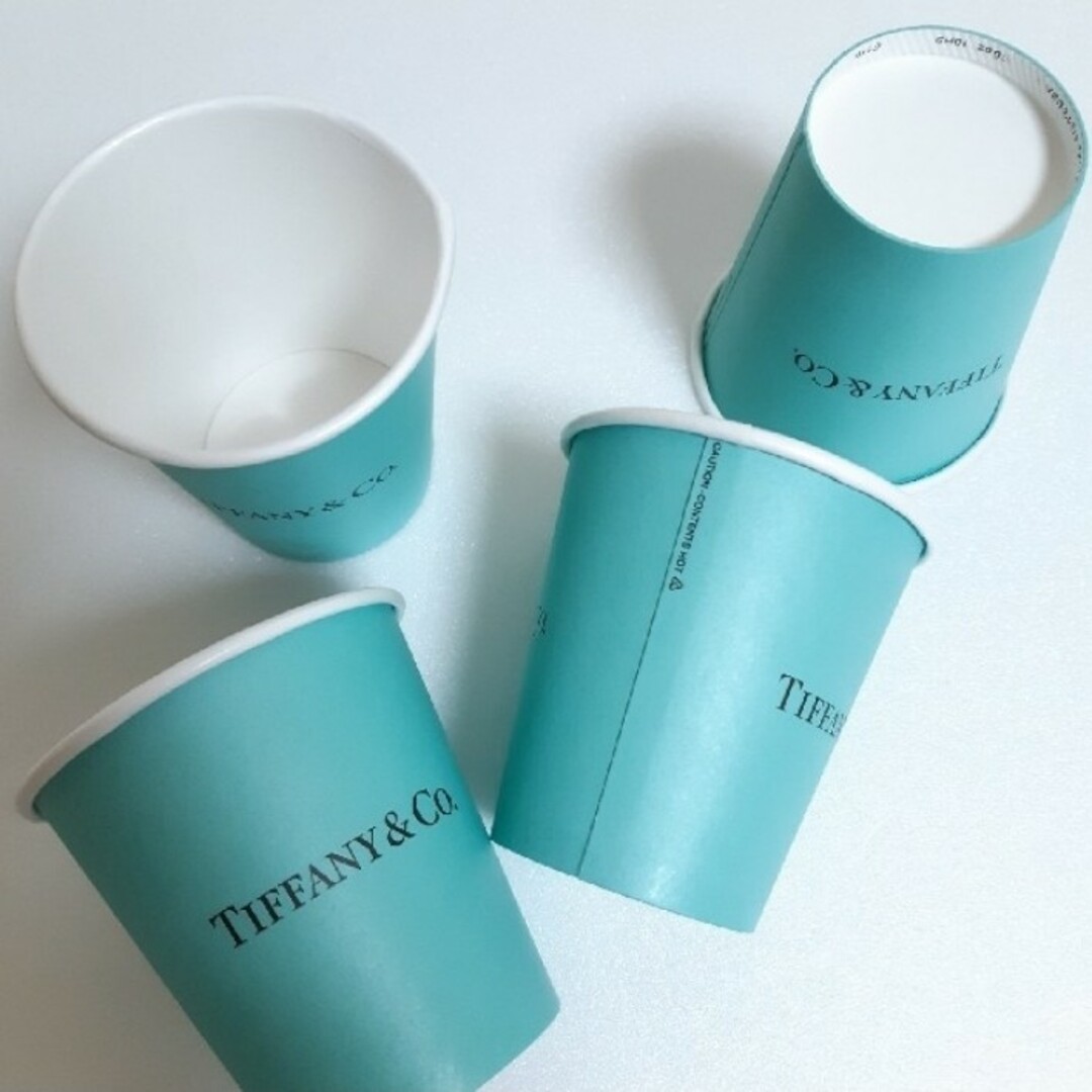 Tiffany & Co. - ティファニー ペーパー カップA 紙コップ (4個セット) 非売品の通販 by Maria's shop