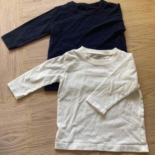 ムジルシリョウヒン(MUJI (無印良品))の無印良品　カットソー　80  2枚　長袖(Tシャツ/カットソー)