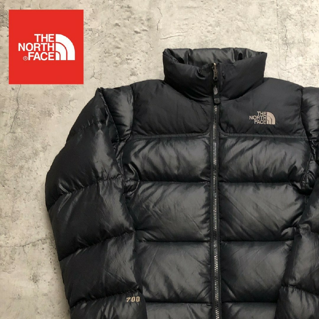 Sノースフェイスレディース700ブラック黒ダウンジャケットNORTH FACE