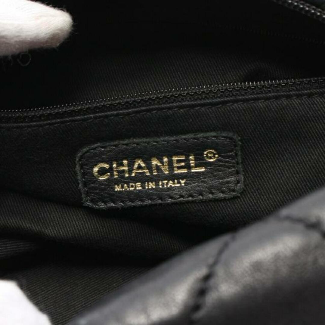 CHANEL(シャネル)のマトラッセ ワンショルダーバッグ レザー ブラック ピンクゴールド金具 レディースのバッグ(ショルダーバッグ)の商品写真