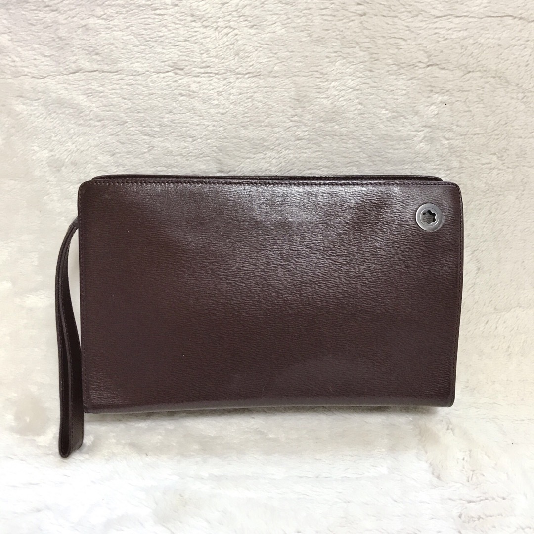 美品 MONTBLANC モンブラン レザー クラッチバッグ セカンドハンド-