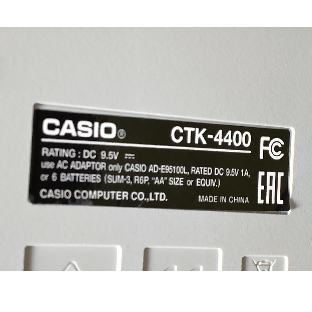 CASIO(カシオ)のカシオ CASIO CTK-4400 キーボード 楽器の鍵盤楽器(キーボード/シンセサイザー)の商品写真