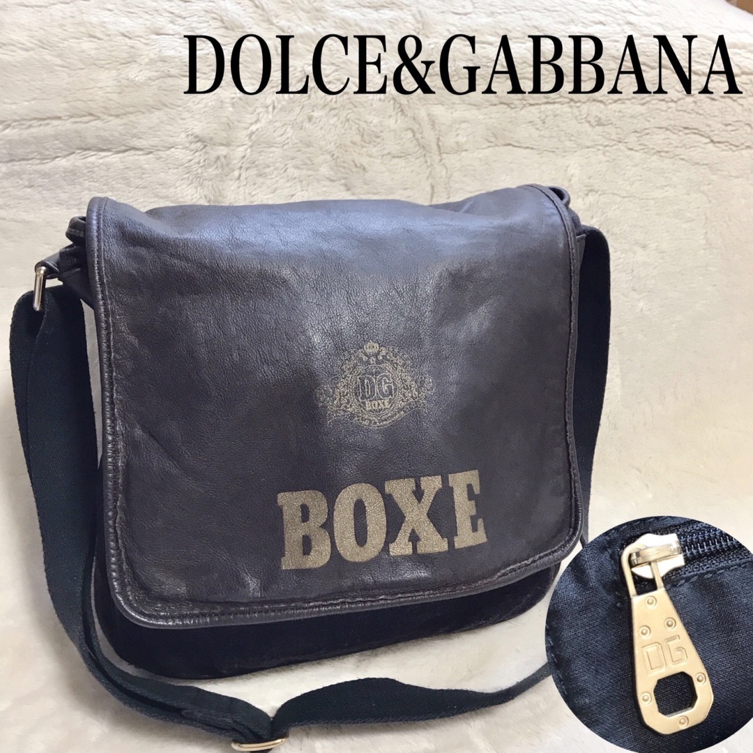 DOLCE＆GABBANA メッセンジャーバッグ ショルダーバッグ 牛革 DG-