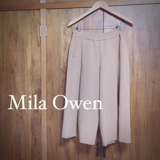 ミラオーウェン(Mila Owen)のミラオーウェン ベージュ ガウチョパンツ(カジュアルパンツ)