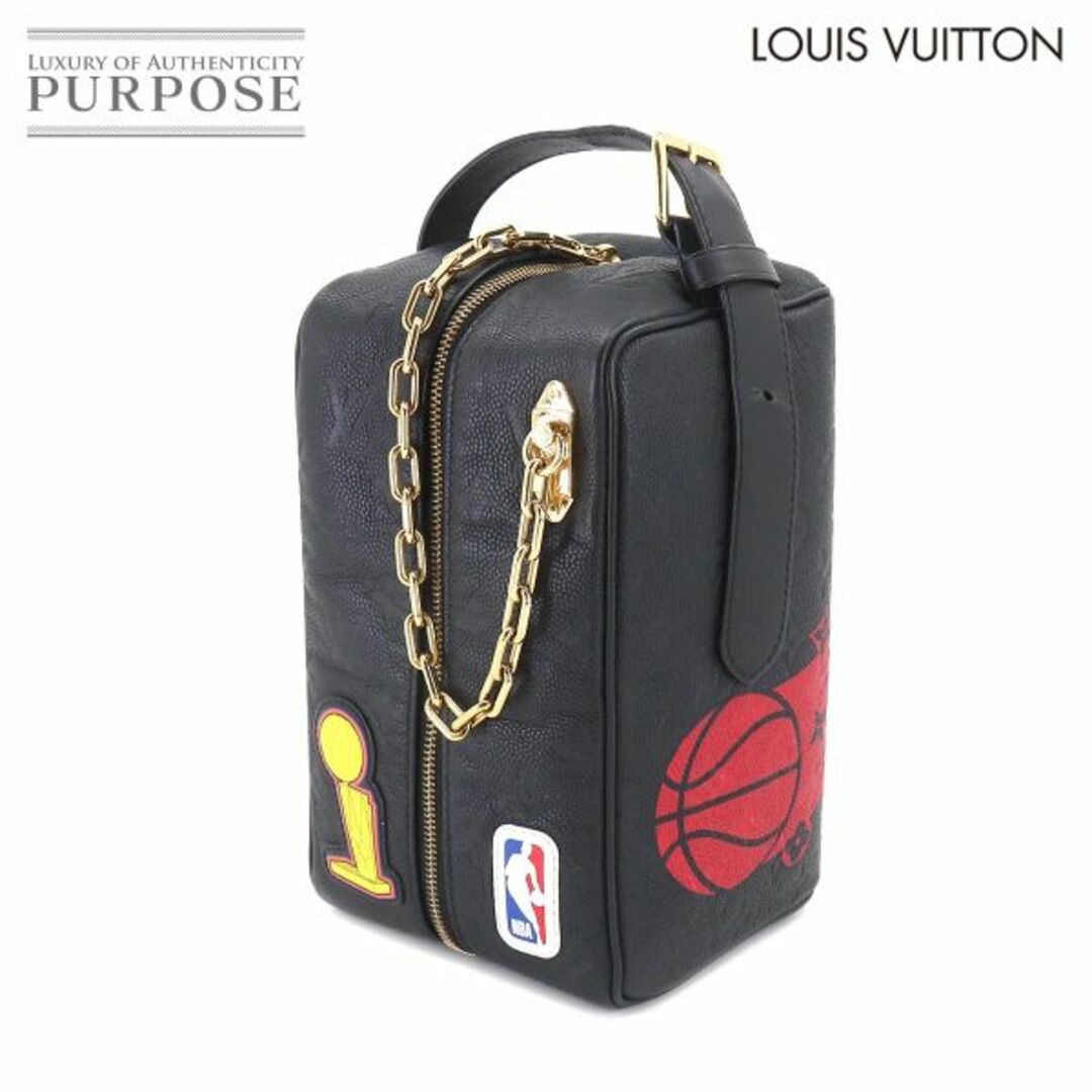 ルイ ヴィトン LOUIS VUITTON モノグラム LVXNBA クロークルーム ドロップキット ハンド バッグ レザー ブラック RFID M58515 VLP 90207658