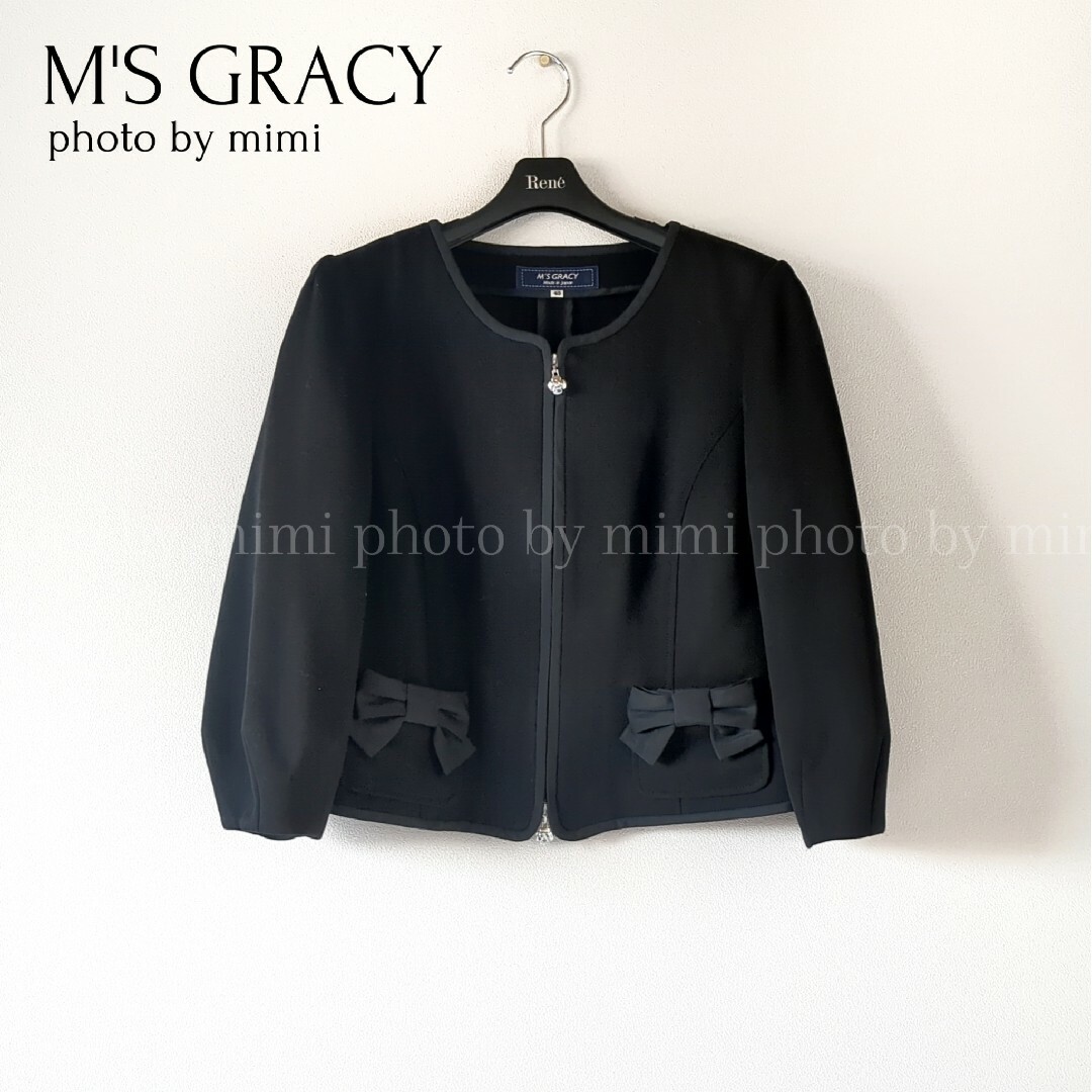 M'S GRACY*おリボンノーカラージャケット | フリマアプリ ラクマ
