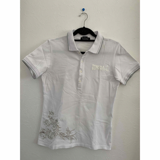 トルネードマート(TORNADO MART)のトルネードマート トライバル 刺繍 ロンズデール ホワイト(ポロシャツ)