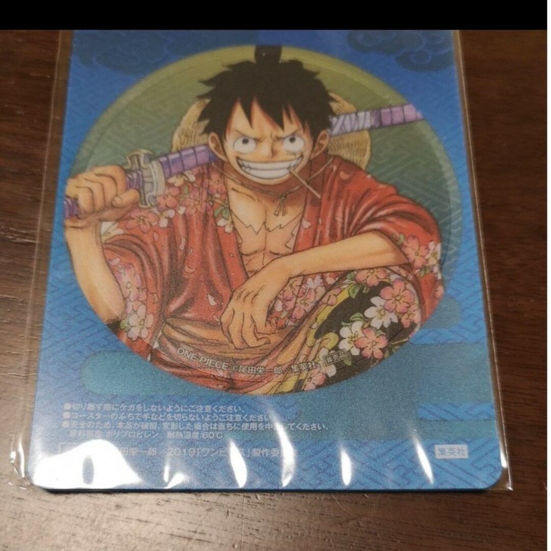 ONE PIECEのコースター エンタメ/ホビーのおもちゃ/ぬいぐるみ(キャラクターグッズ)の商品写真