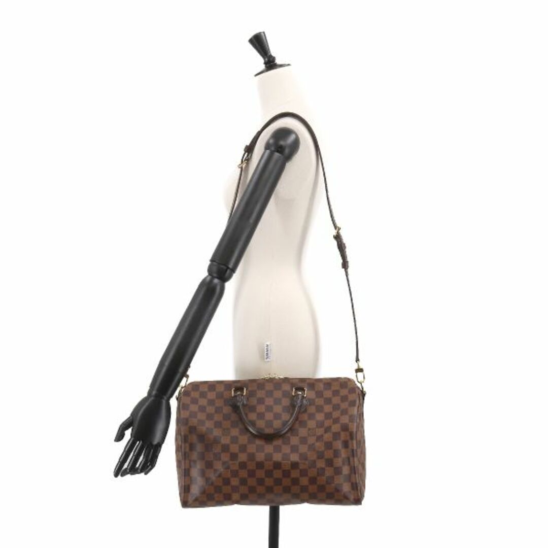 ルイ ヴィトン LOUIS VUITTON ダミエ スピーディ バンドリエール 35 2way ハンド ショルダー バッグ エベヌ N41182 VLP 90209141