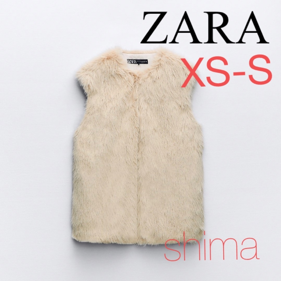 ZARA - ZARA フェイクファーベスト moussy heve redy VERYの通販 by ...