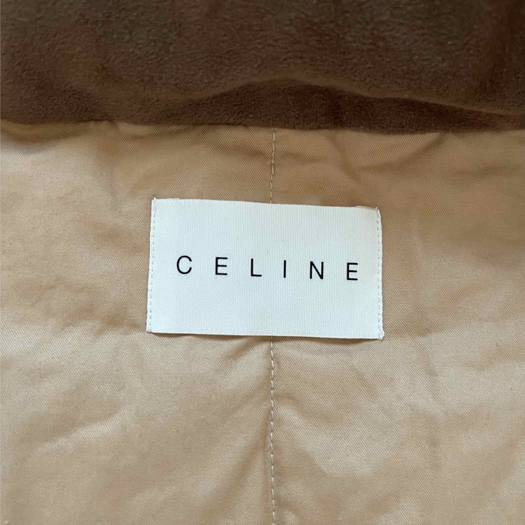 CEFINE(セフィーヌ)の美品 CELINE セリーヌ ダウン 羽毛 肩当て 西川産業 マカダム柄 レディースのジャケット/アウター(ダウンジャケット)の商品写真