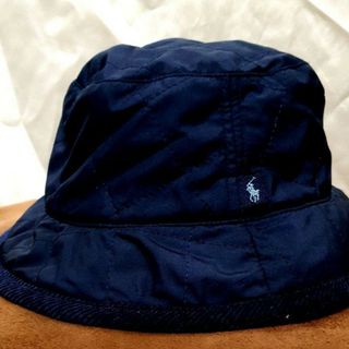 ポロラルフローレン(POLO RALPH LAUREN)のRALPH LAUREN ネイビーキルト帽子 サイズ44(帽子)