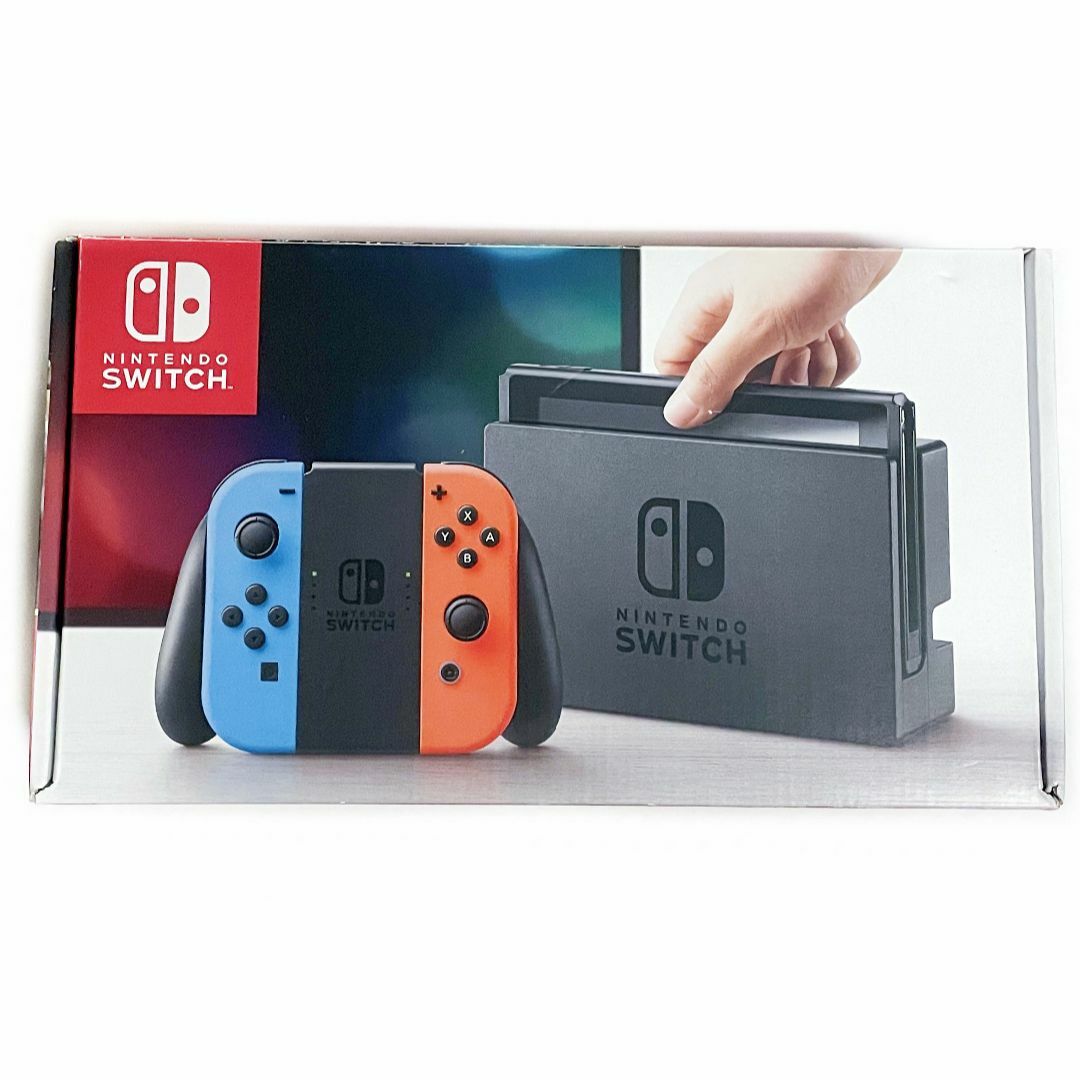 美品 NINTENDO 任天堂 スイッチ Switch ブルーレッド 動作〇エンタメ/ホビー