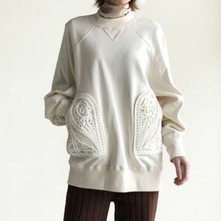 マメ(mame)のCording Embroidered Oversized Sweatshirt(トレーナー/スウェット)