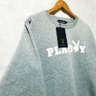 プレイボーイ(PLAYBOY)のPLAYBOY　新品　トレーナー　プレイボーイ　ライトグレー(スウェット)