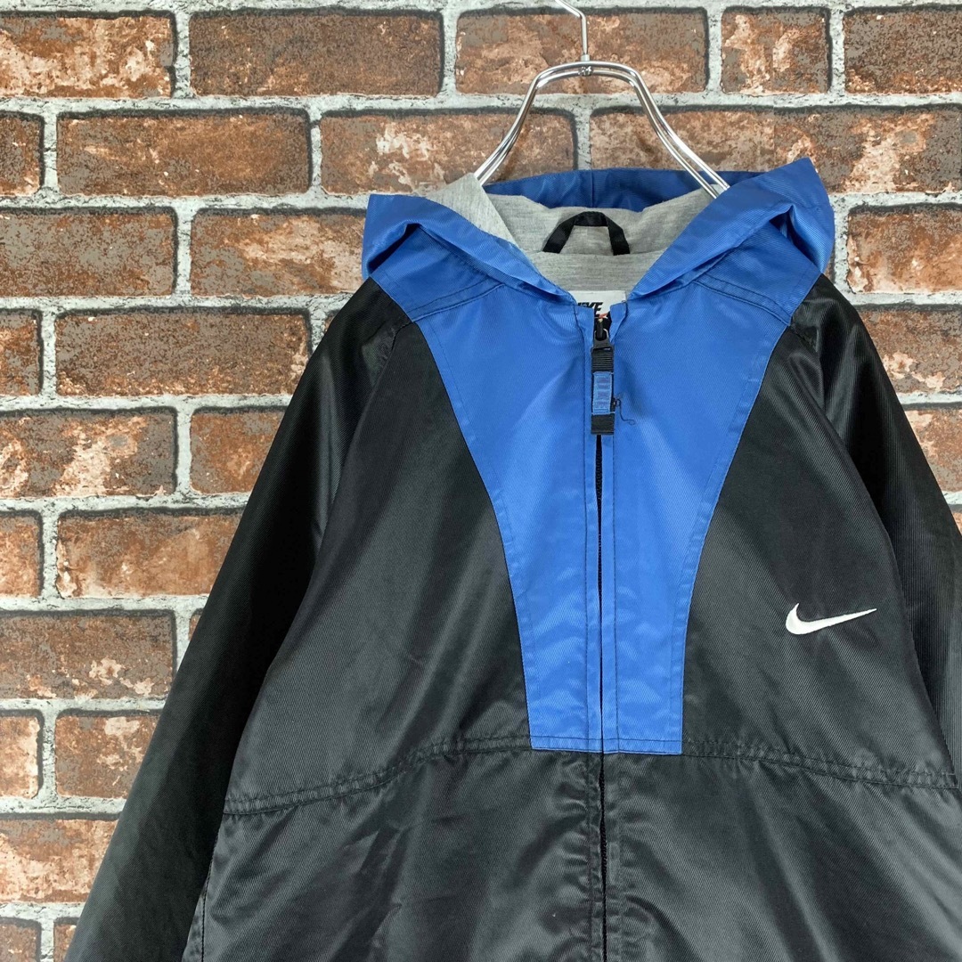 NIKE - 【希少】ナイキ 90s ツートンカラー ワンポイント刺繍 ナイロン