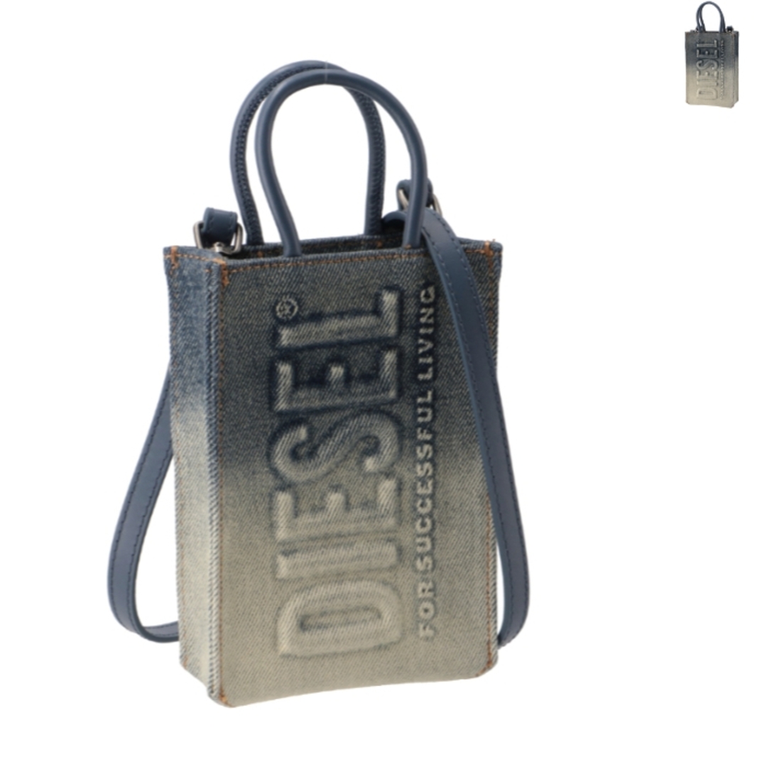 ディーゼル DIESEL ショルダーバッグ DSL SHOPPER デニム ミニ ショッパトート 2023年秋冬新作 X09723 P549917cmストラップ