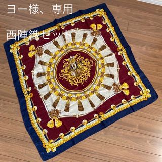 FABRIS VENEZIAスカーフ　未使用と西陣織2点セット(バンダナ/スカーフ)