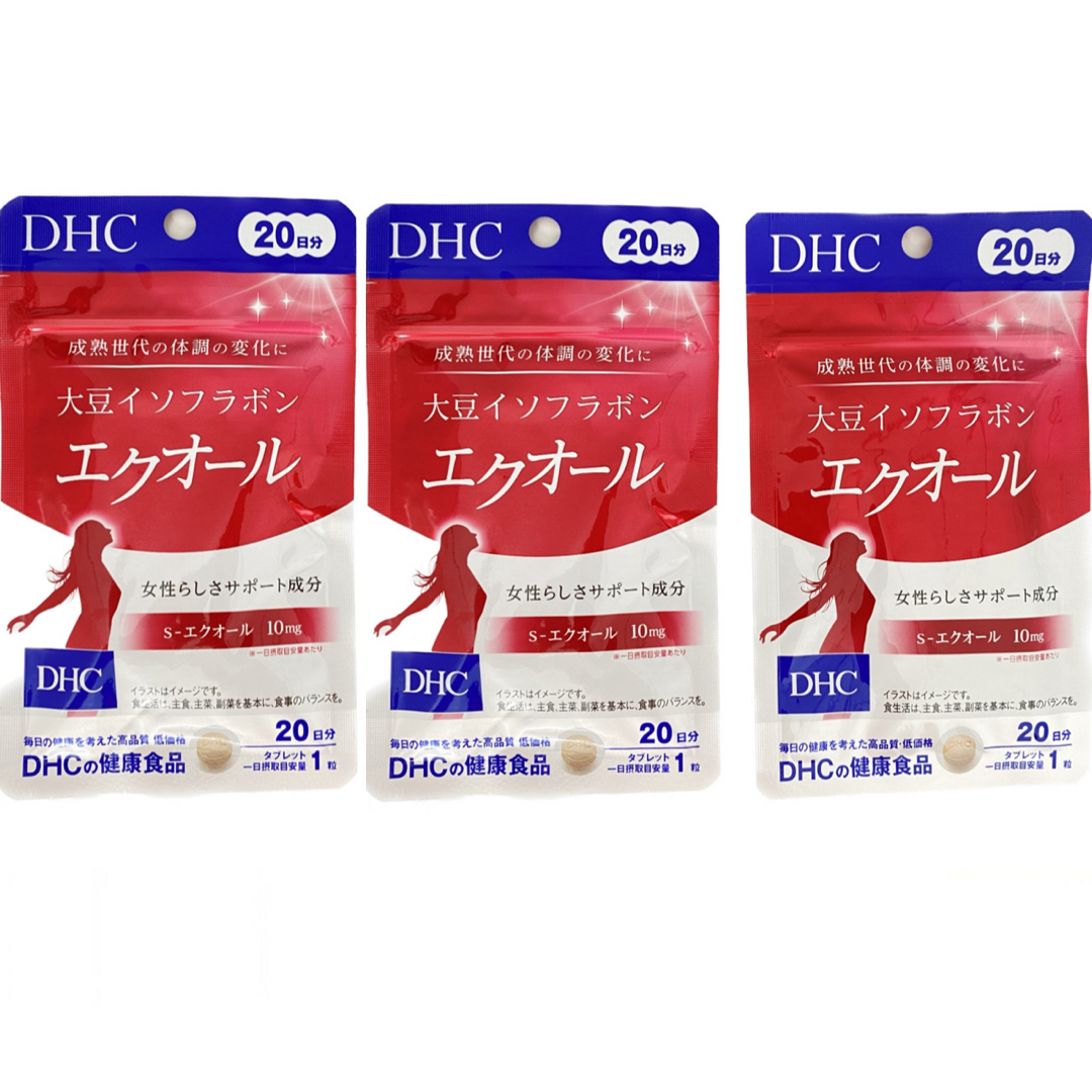 DHC - DHC 大豆イソフラボン エクオール 20日分 20粒 × 3個の通販 by ...