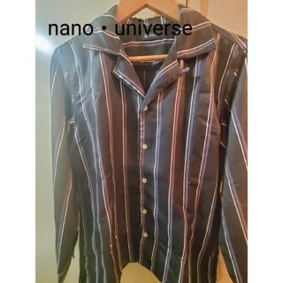 ナノユニバース(nano・universe)のnano・universe ストライプ オープンカラー シャツ(シャツ)