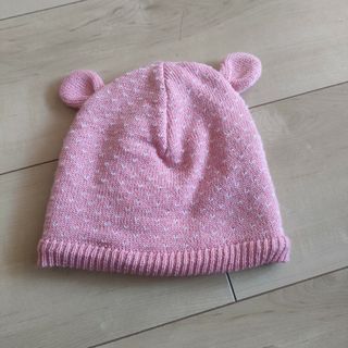 プチバトー(PETIT BATEAU)の[美品］プチバトー 耳付きニット帽子　47/49(帽子)