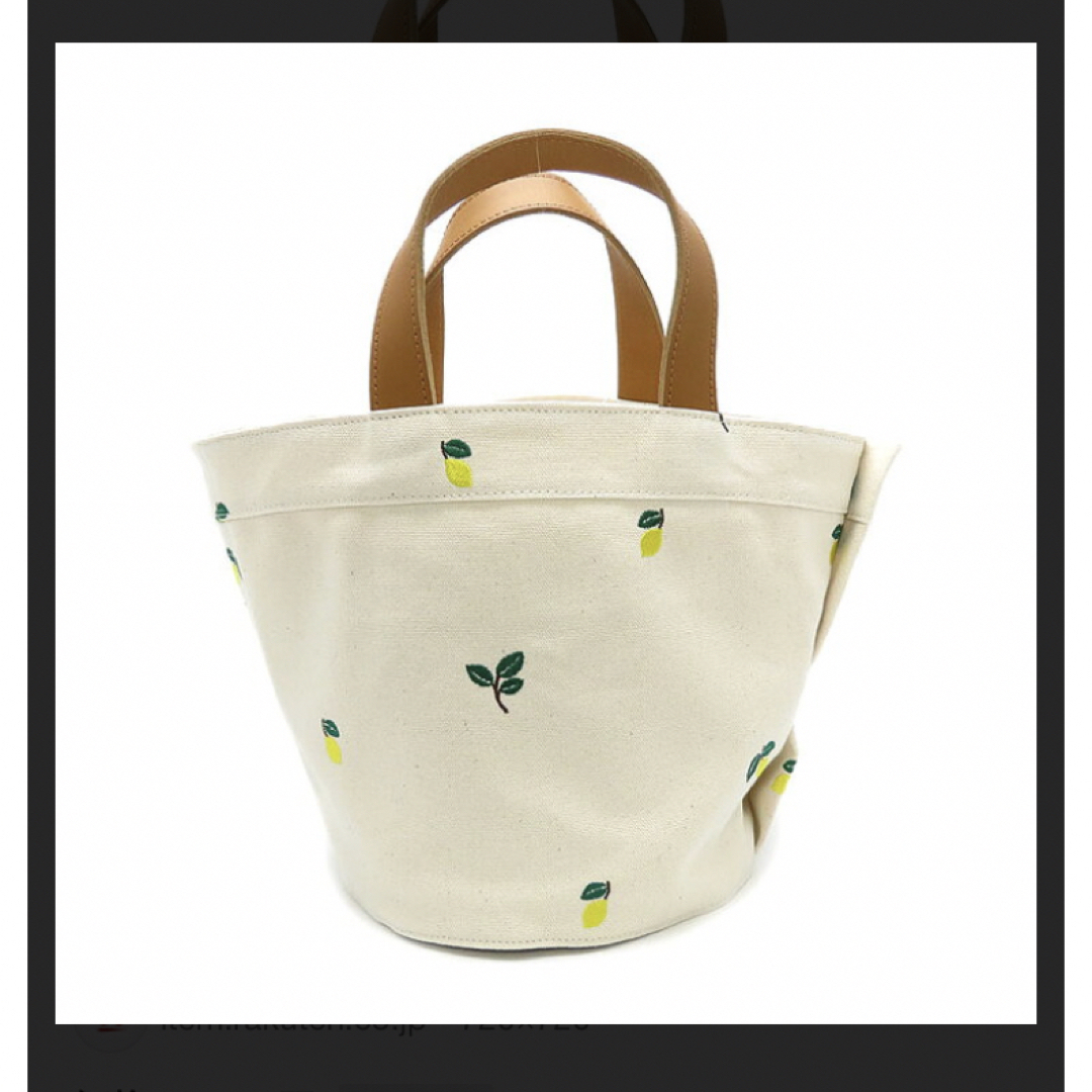 LUDLOW(ラドロー)のラドロー　Lemon キャンバストートバッグ S ナチュラル レディースのバッグ(トートバッグ)の商品写真