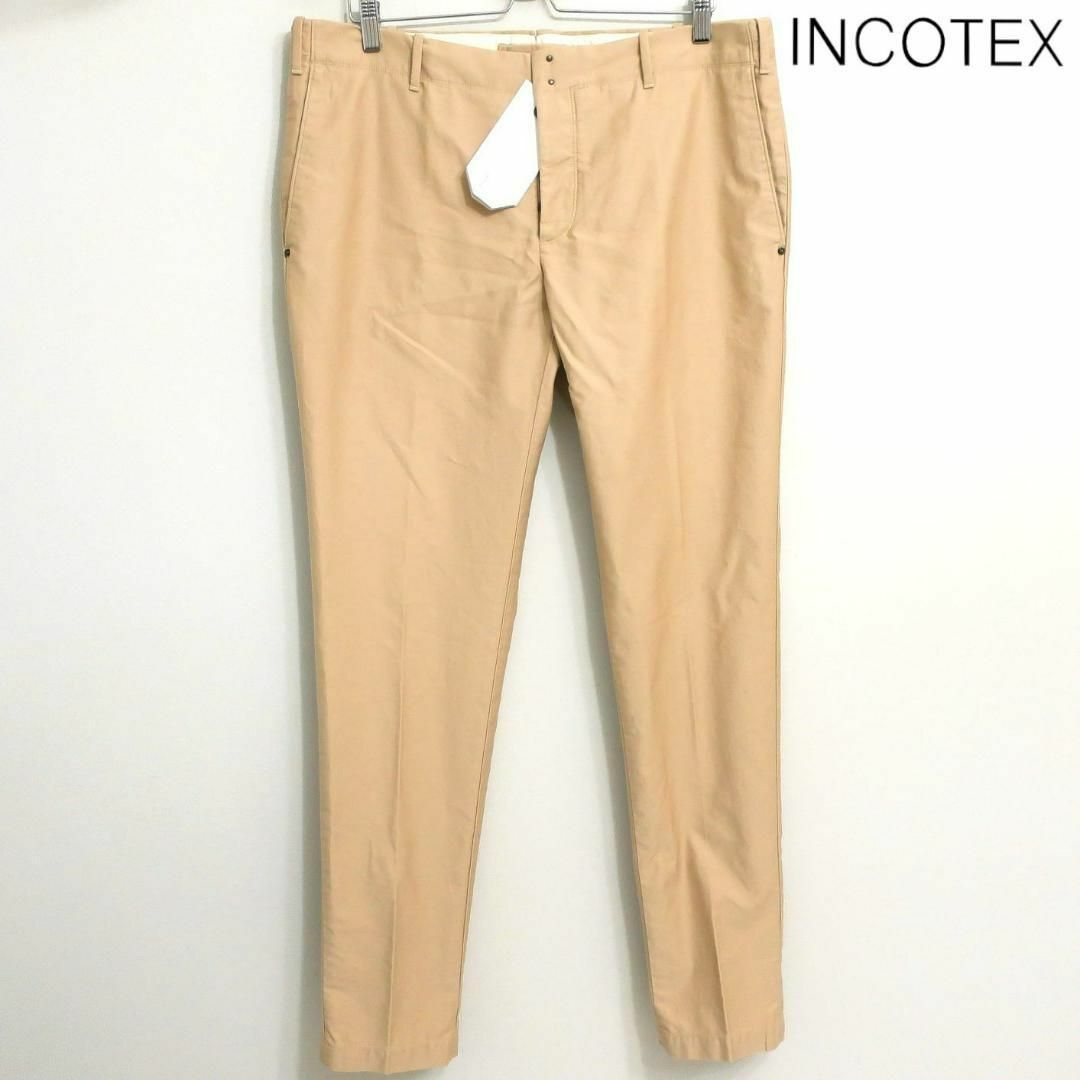 新品 INCOTEX 定番スリム チノパン Pattern30 ベージュ 54