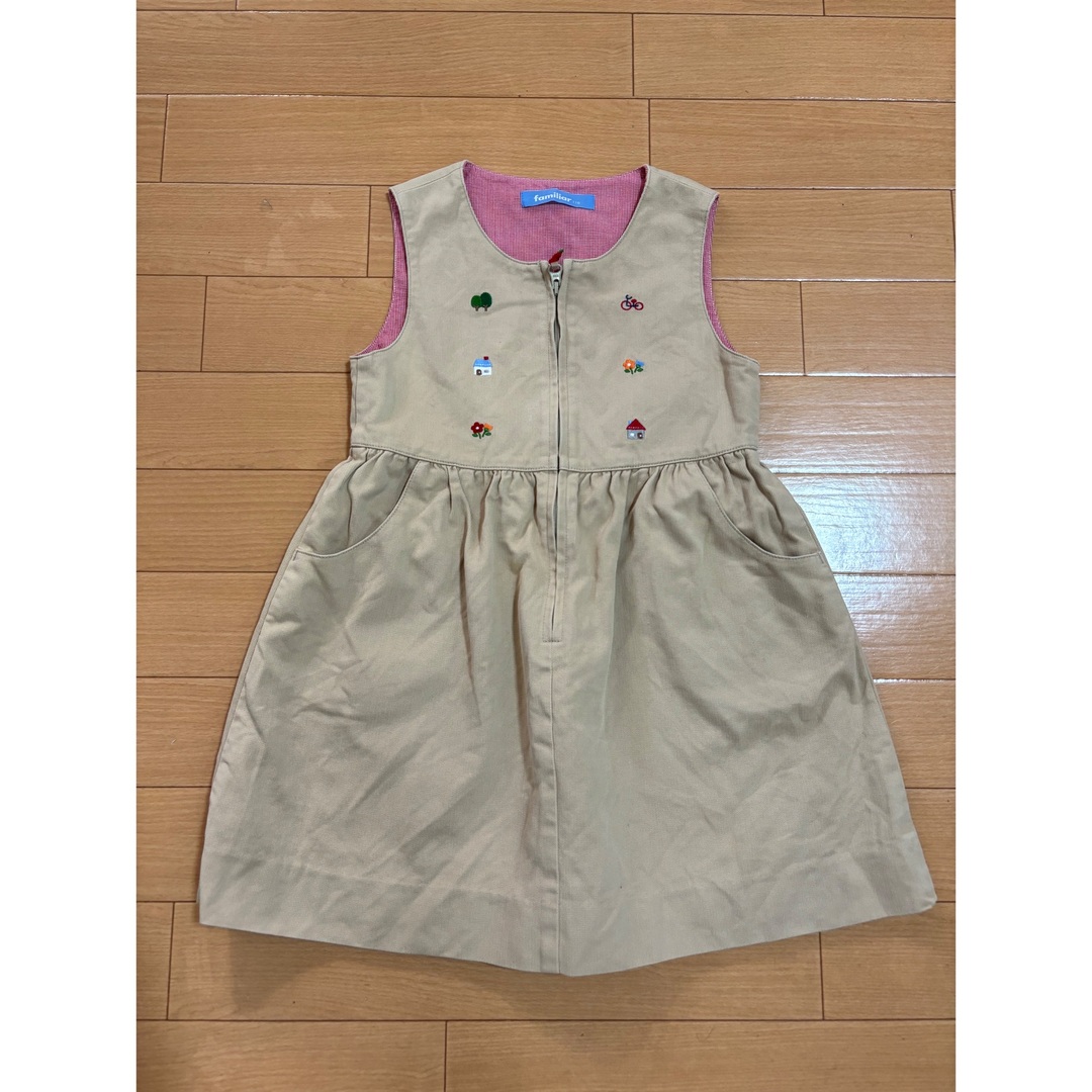 familiar(ファミリア)のfamiliar 110 ジャンパースカート  キッズ/ベビー/マタニティのキッズ服女の子用(90cm~)(ワンピース)の商品写真