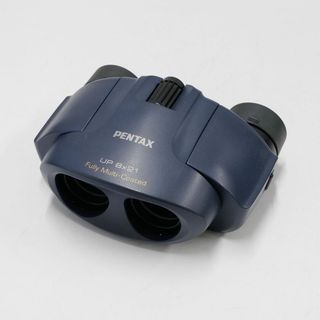 ペンタックス(PENTAX)のPENTAX UP 8x21 6.2° 双眼鏡 USED超美品 ポロプリズム ネイビー Uシリーズ コンパクト 軽量 アウトドア 完動品 中古 CP5623(登山用品)